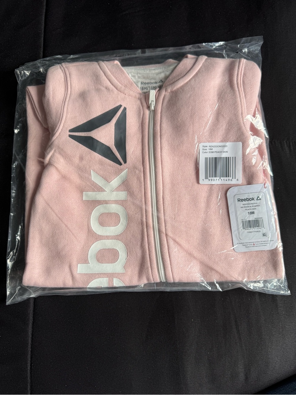 NEW 18m Reebok Onesie